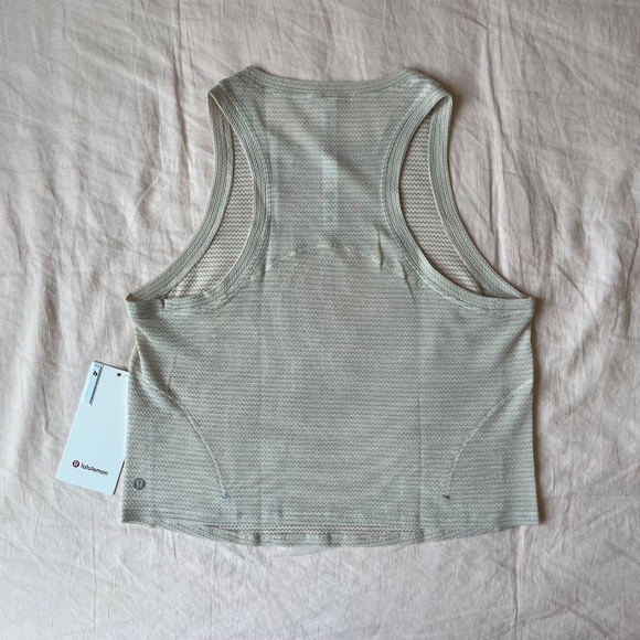 Lululemon⎜Run and Train Racerback Tank⎜Heathered White Opal - Picture 12 of 15